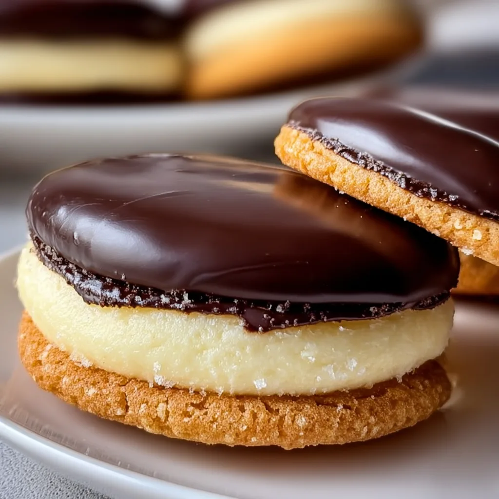 Delicious Boston Cream Pie Cookies Recipe | Sweet & Easy Treats