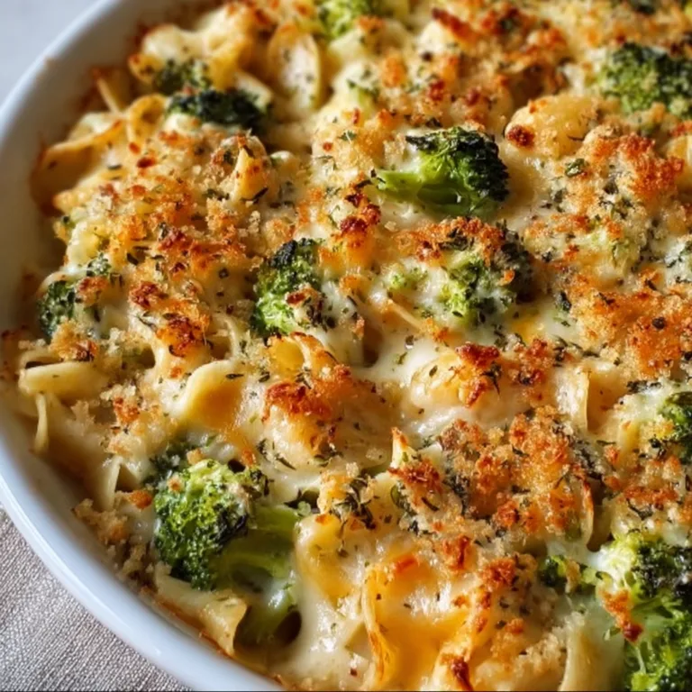 Easy Broccoli Cheddar Chicken and Noodle Casserole Recipe | Comfort Food Delight