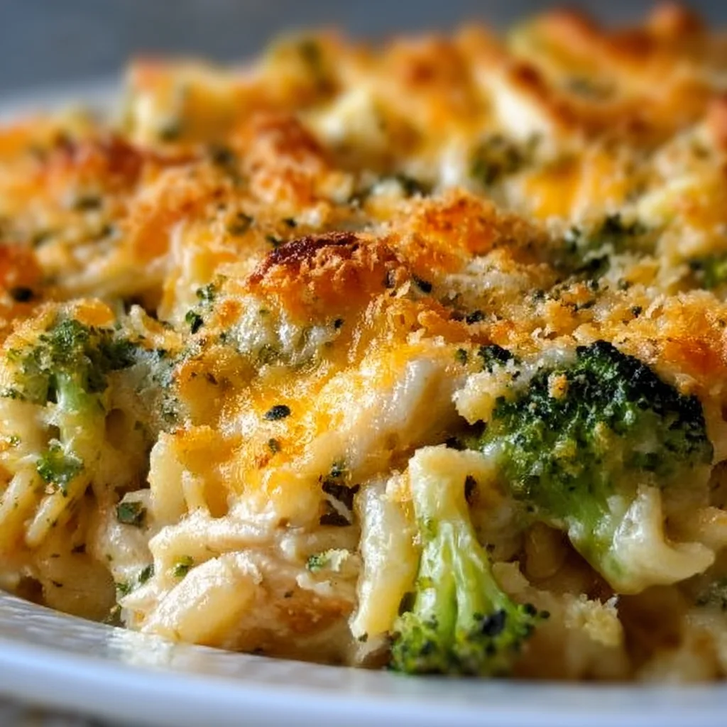 Easy Broccoli Cheddar Chicken and Noodle Casserole Recipe | Comfort Food Delight