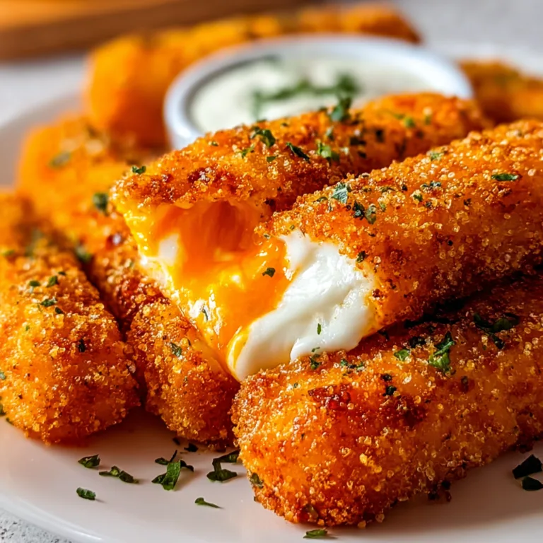 Crispy Buffalo Chicken Mozzarella Sticks Recipe | Spicy & Cheesy Appetizer