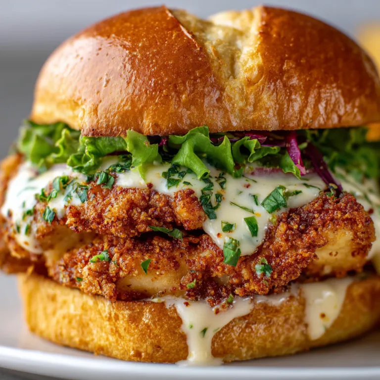 Cajun Crispy Chicken Sandwich with Garlic Aioli | Spicy & Flavorful Delight