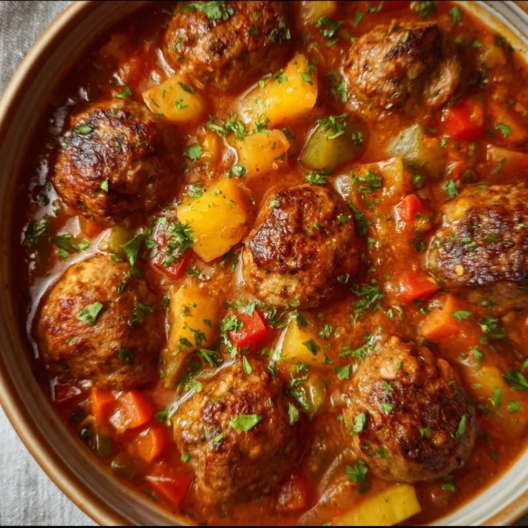 Hearty Cajun Meatball Stew Recipe | Spicy & Flavorful Southern Comfort Food