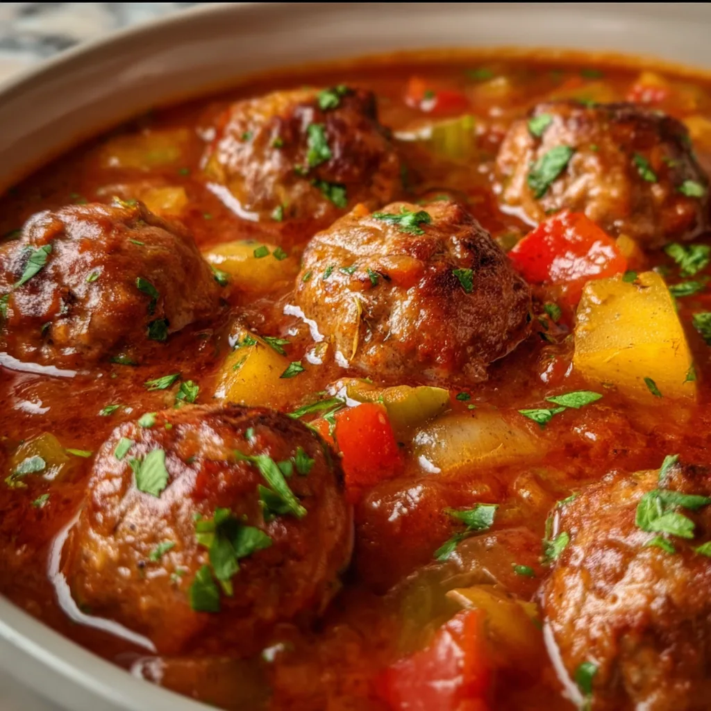 Hearty Cajun Meatball Stew Recipe | Spicy & Flavorful Southern Comfort Food