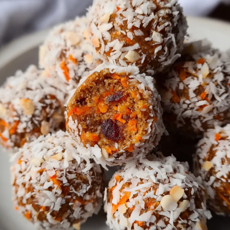 Delicious Carrot Date Coconut Truffles | Healthy Raw Vegan Snack Recipe