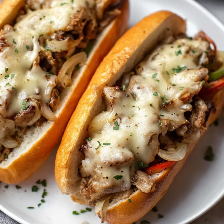 Delicious Chicken Cheese Steak Sandwiches Recipe | Easy & Cheesy!