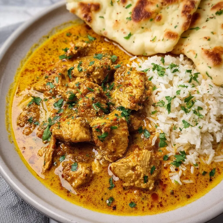 Chicken Korma Recipe with Flatbread or Rice | Easy & Delicious Indian Curry Meal