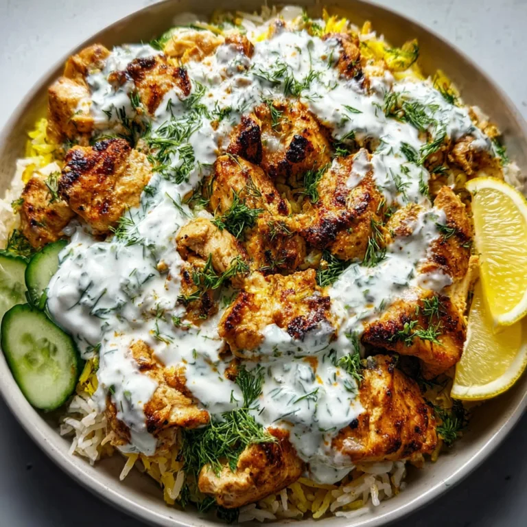 Delicious Chicken Tzatziki Rice Recipe | Easy Mediterranean Dinner