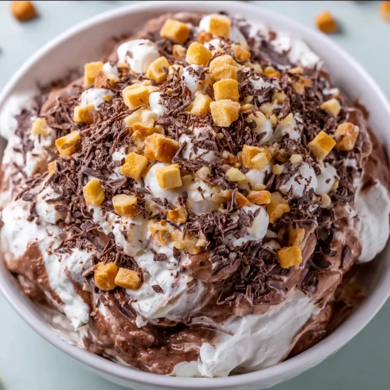 Delicious Chocolate Fluff Salad Recipe | Easy & Creamy Dessert Idea