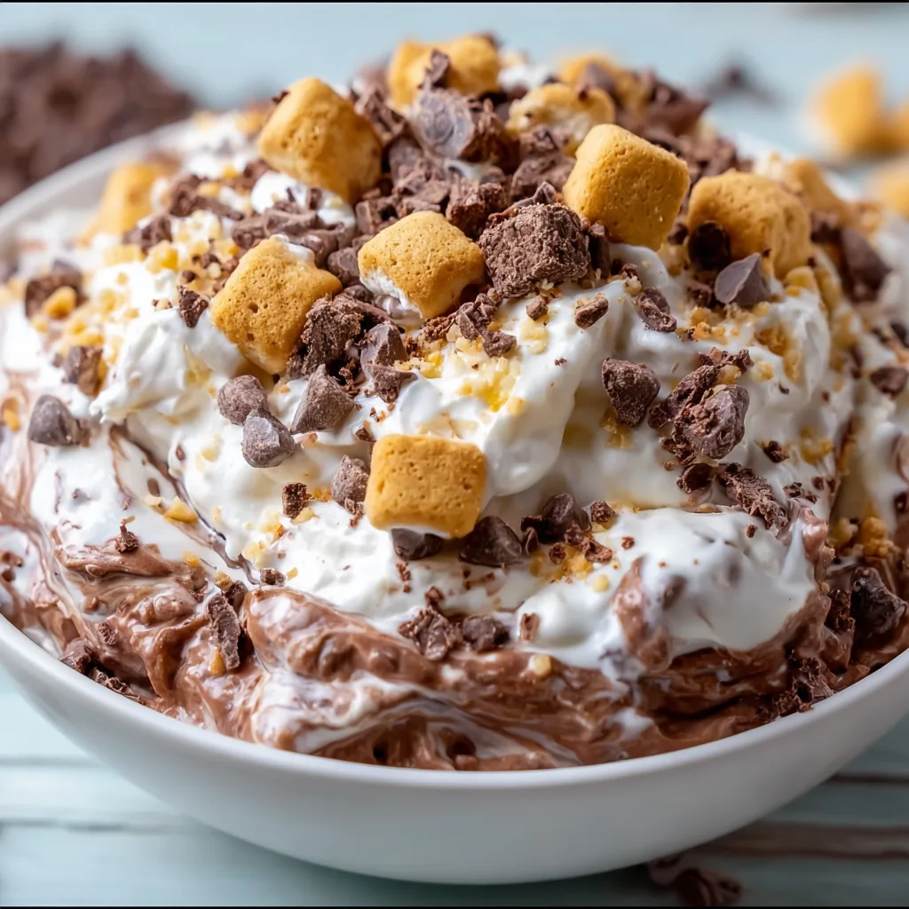 Delicious Chocolate Fluff Salad Recipe | Easy & Creamy Dessert Idea