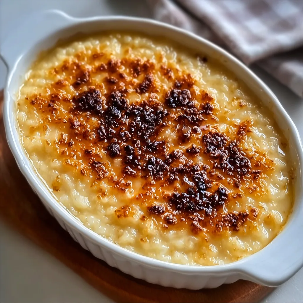Creamy Condensed Milk Baked Rice Pudding Recipe | Easy Dessert Idea