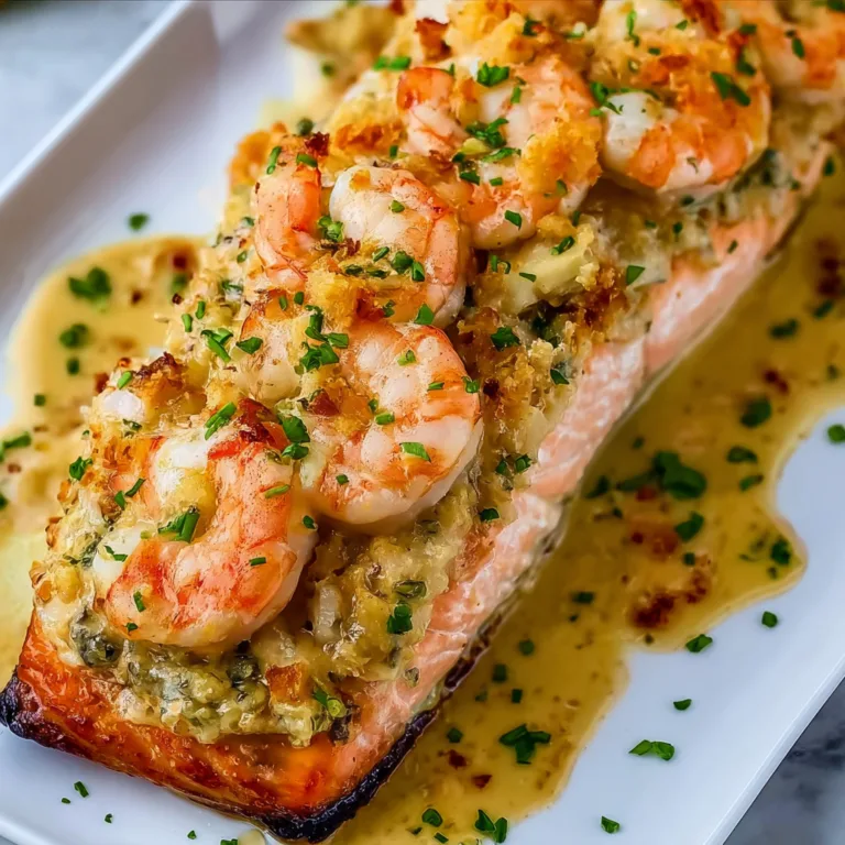 Delicious Crab and Shrimp Stuffed Salmon Recipe | Seafood Dinner Ideas