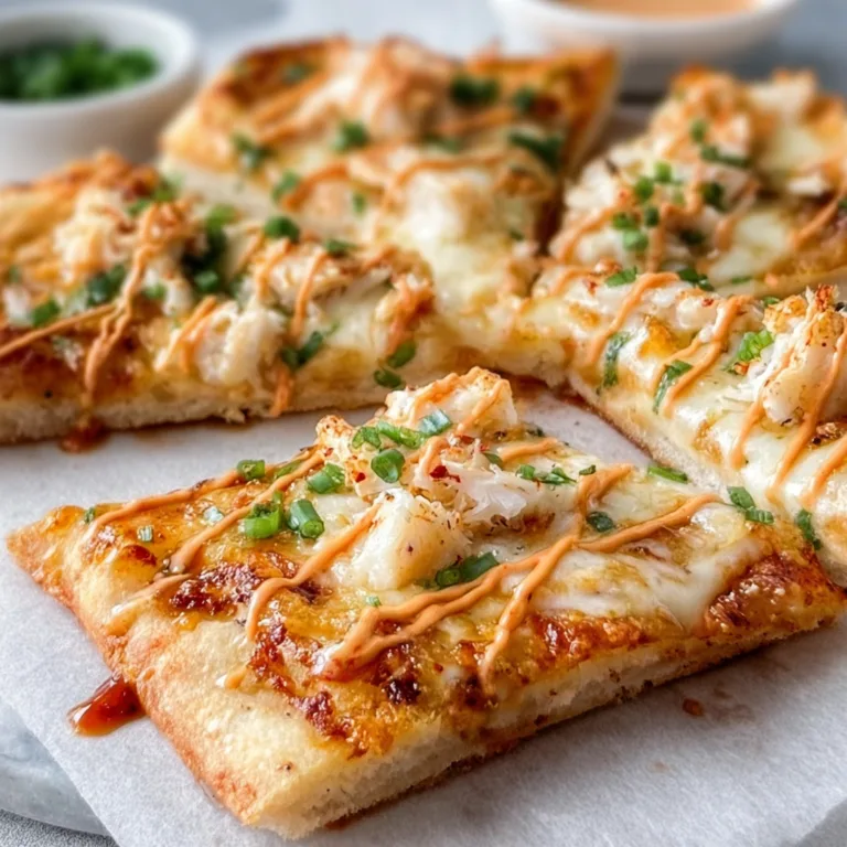 Delicious Crab Rangoon Pizza Recipe | Creamy Crab Rangoon Pizza Ideas
