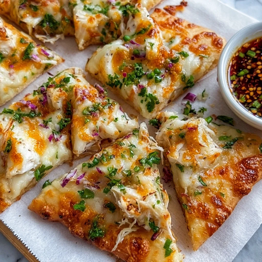 Delicious Crab Rangoon Pizza Recipe | Creamy Crab Rangoon Pizza Ideas