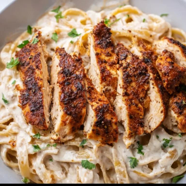 Creamy Blackened Chicken Alfredo Pasta | Rich & Flavorful Dinner Recipe