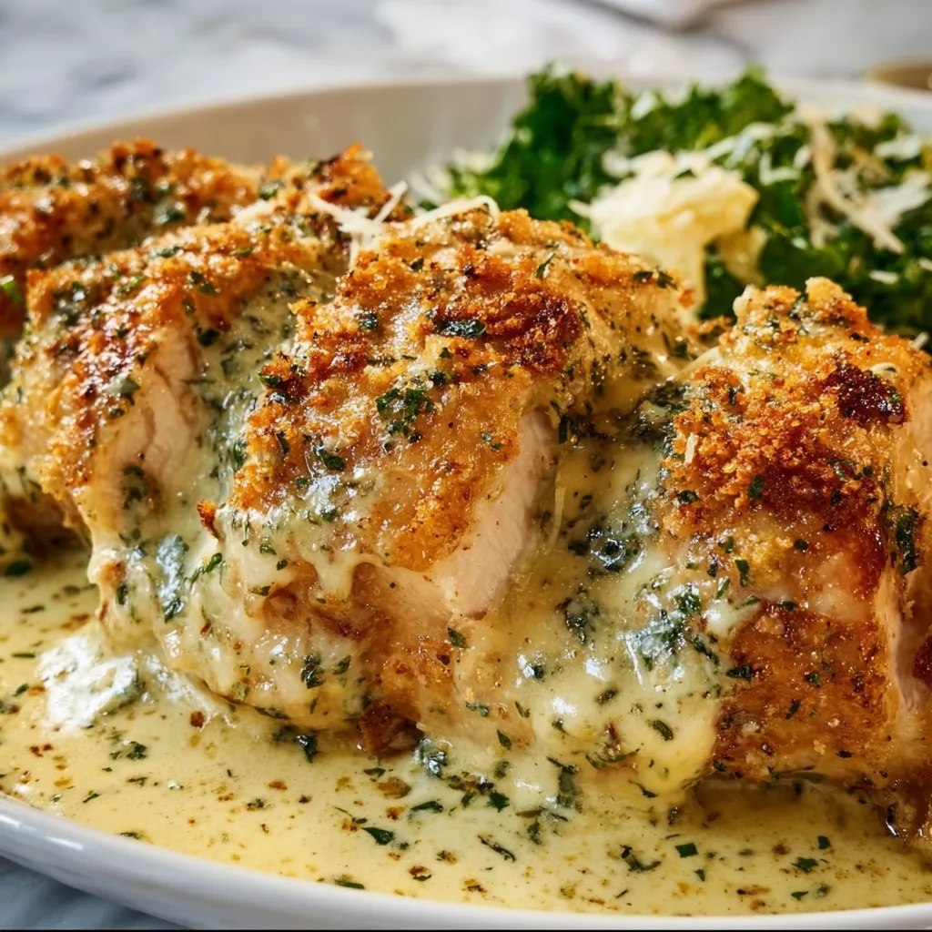 Creamy Parmesan Baked Caesar Chicken Recipe | Easy & Delicious Dinner Idea
