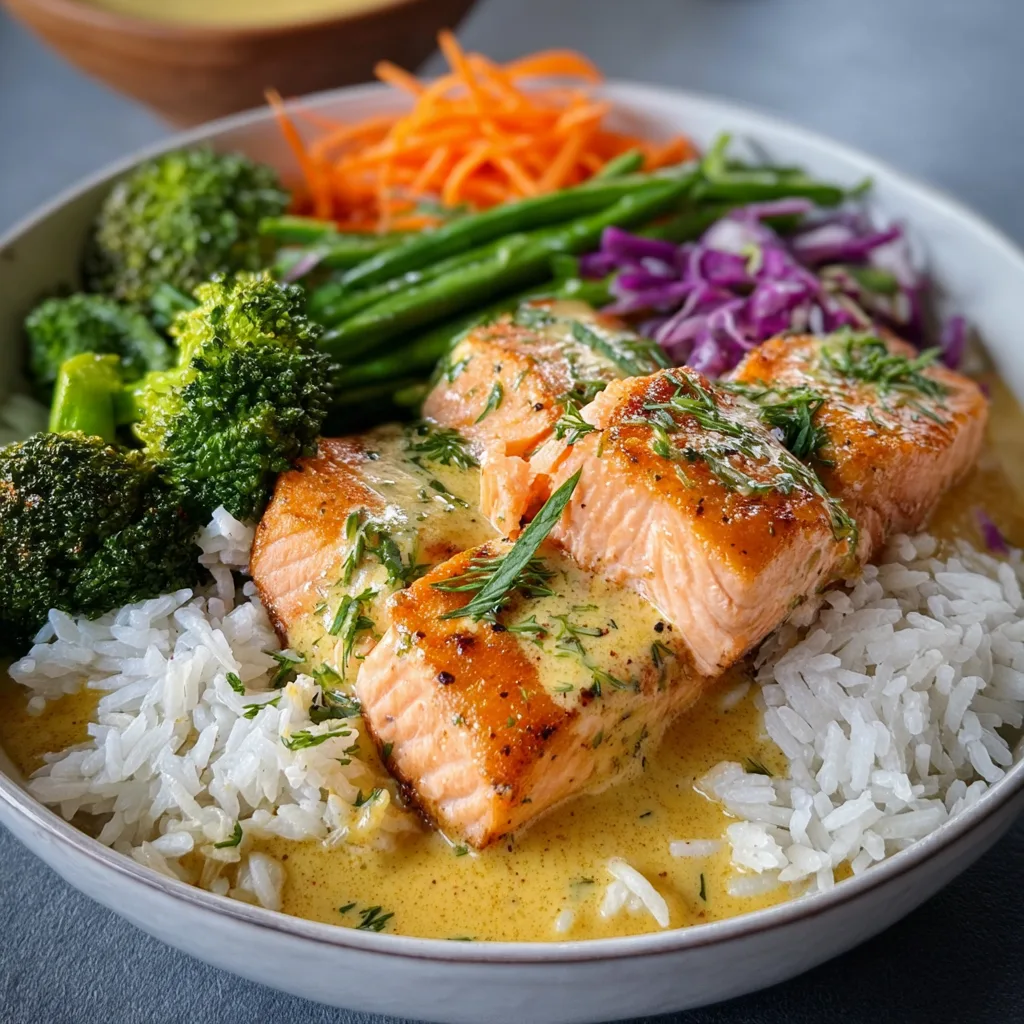 Creamy Salmon Bowl Recipe for Weight Loss: Delicious & Healthy Meal