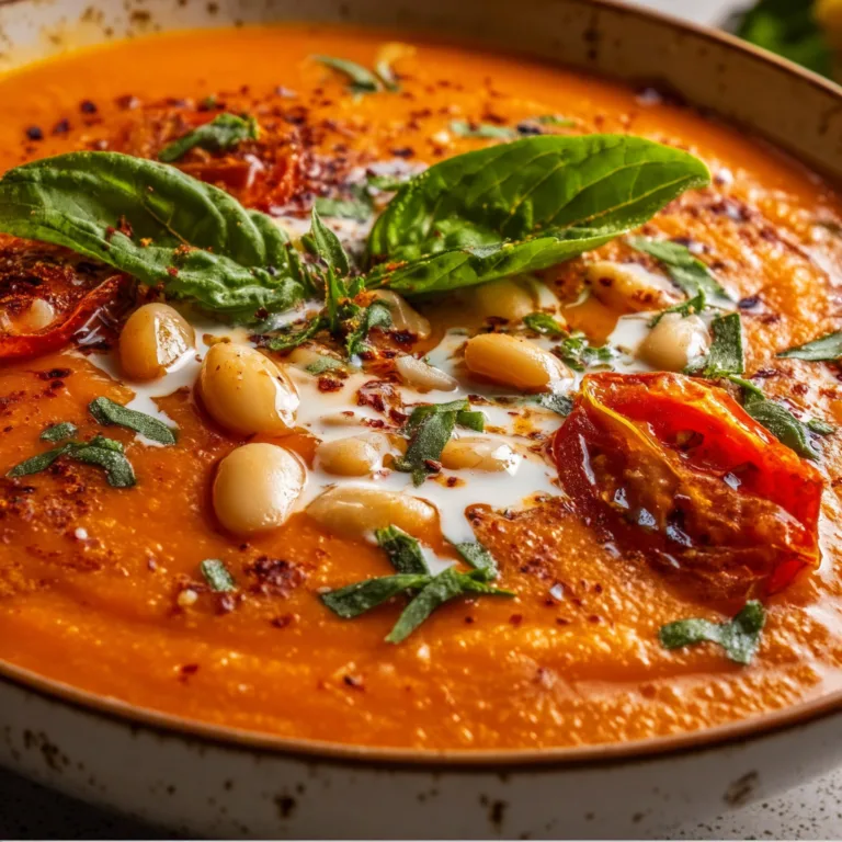 Creamy Tomato & Cannellini Bean Soup Recipe | Easy, Healthy & Delicious