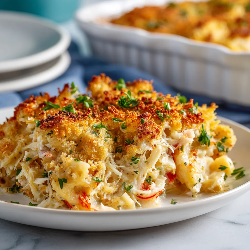Creamy Crab Casserole Recipe | Rich & Delicious Seafood Comfort Food