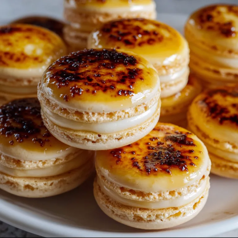 Crème Brûlée Macarons Recipe – Irresistibly Delicious French Dessert Treats