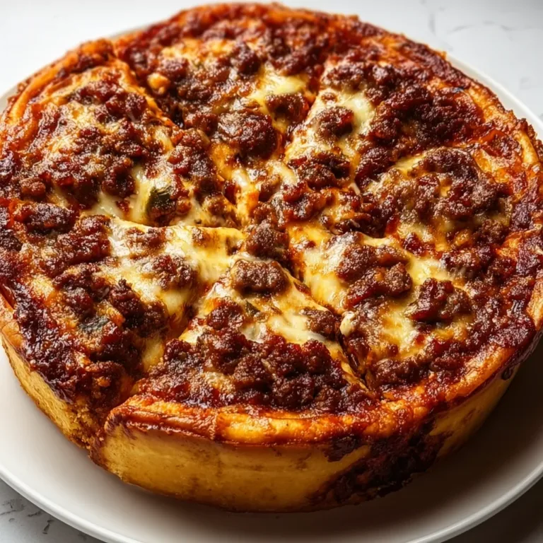Deep-Dish Meat Lover’s Pizza Pie | Ultimate Hearty Pizza Recipe