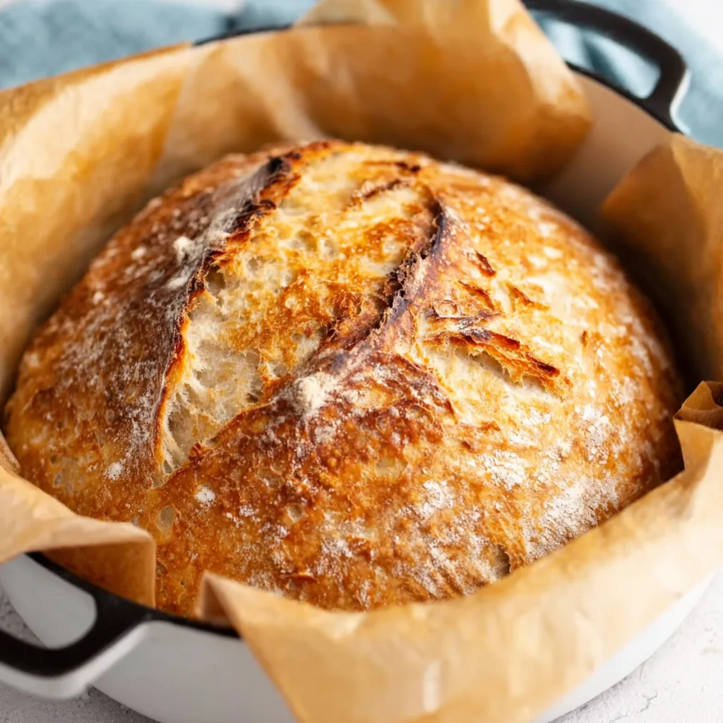 Easy Dutch Oven No Knead Crusty Bread Recipe – Perfect Homemade Artisan Loaf