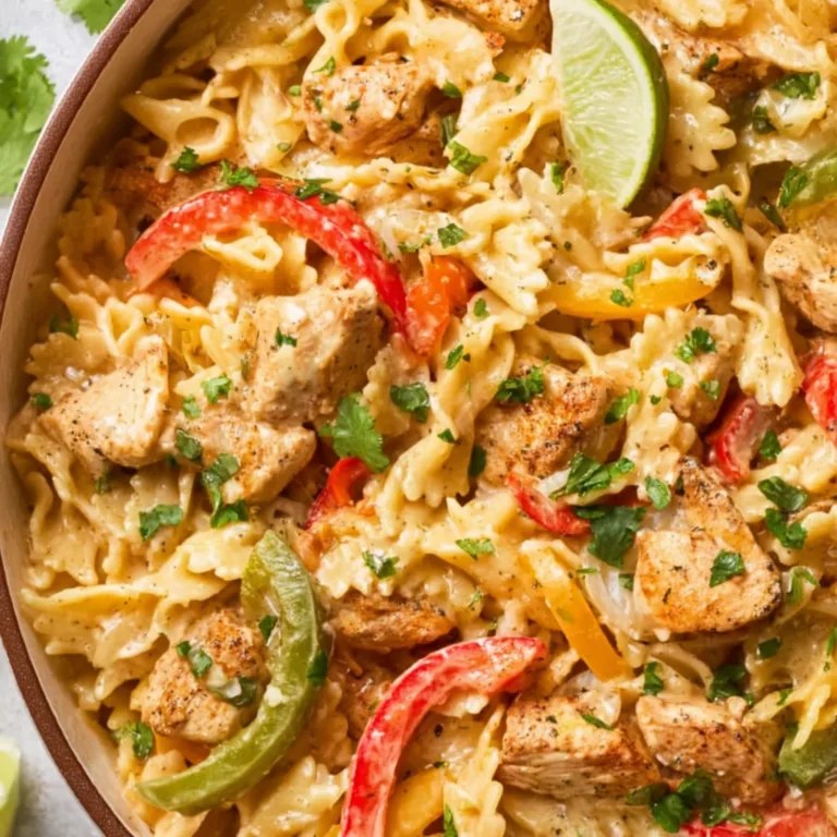 Easy Fajita Chicken Pasta Recipe – Quick & Flavorful Dinner Idea