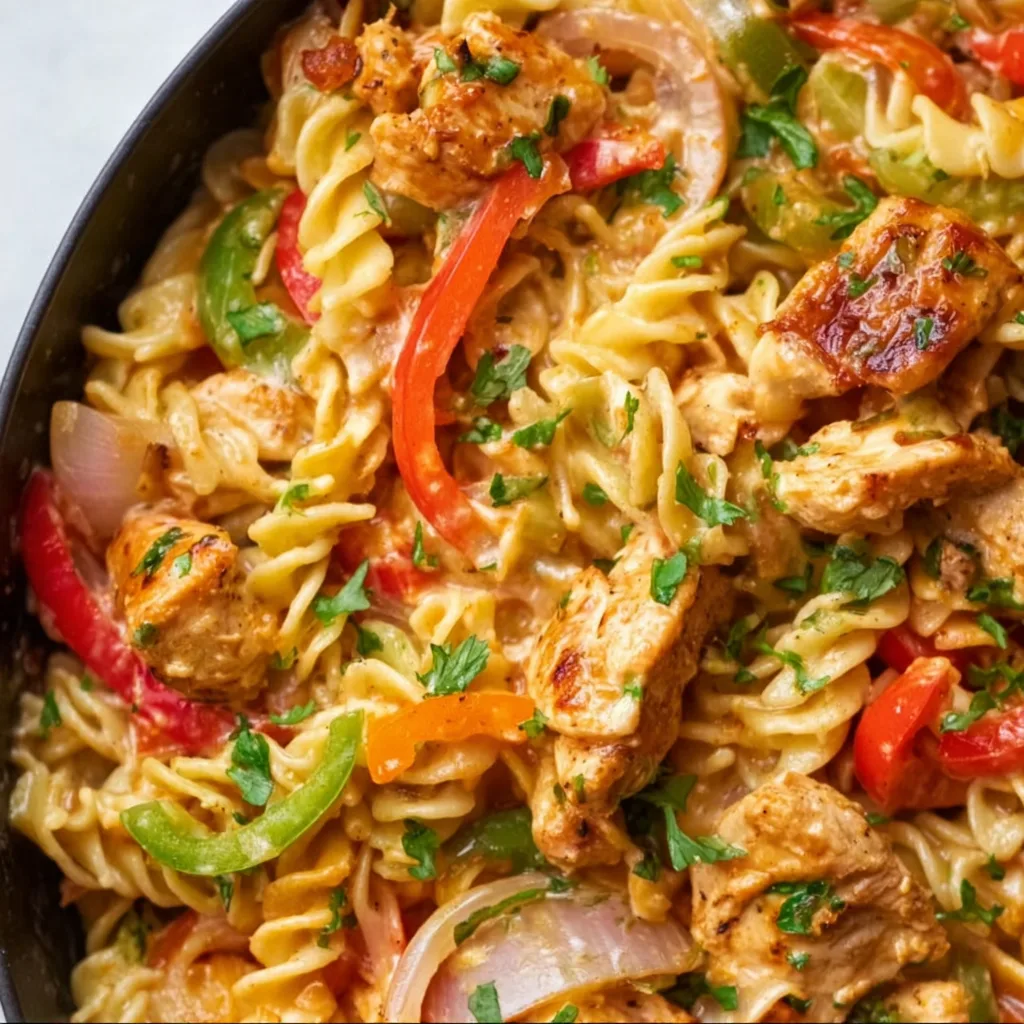 Easy Fajita Chicken Pasta Recipe – Quick & Flavorful Dinner Idea