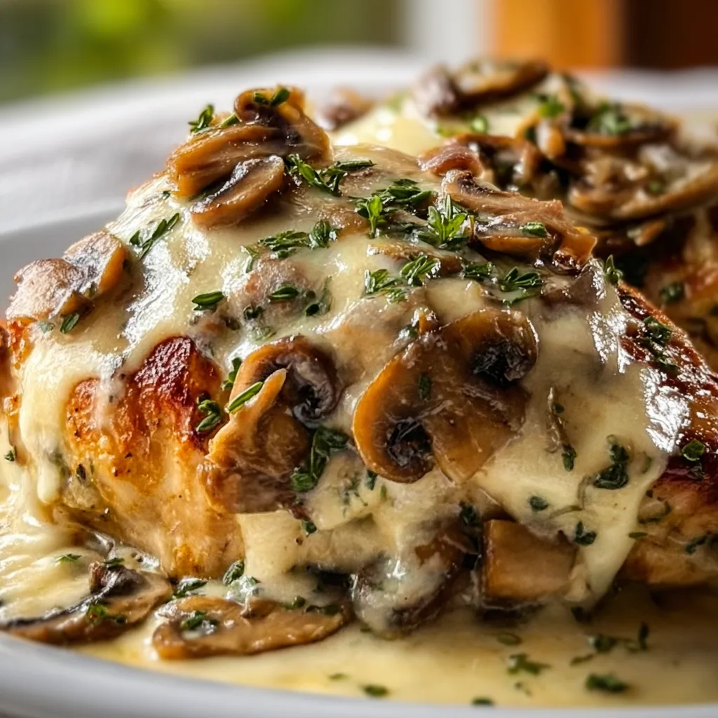 Gouda & Mushroom Stuffed Chicken Recipe | Easy, Delicious & Creamy Dinner Idea