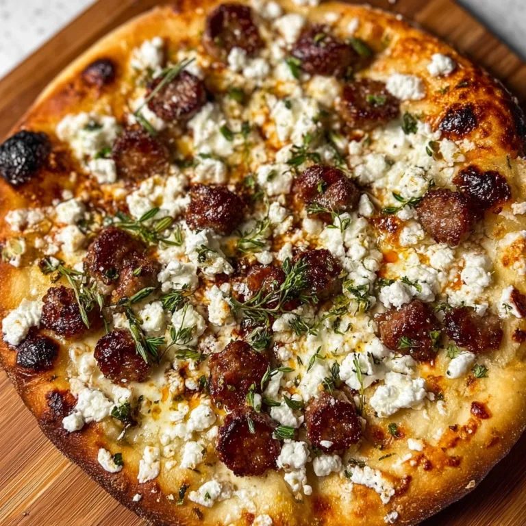 Hot Sausage Feta Honey Pizza Recipe | Spicy & Sweet Gourmet Pizza Idea