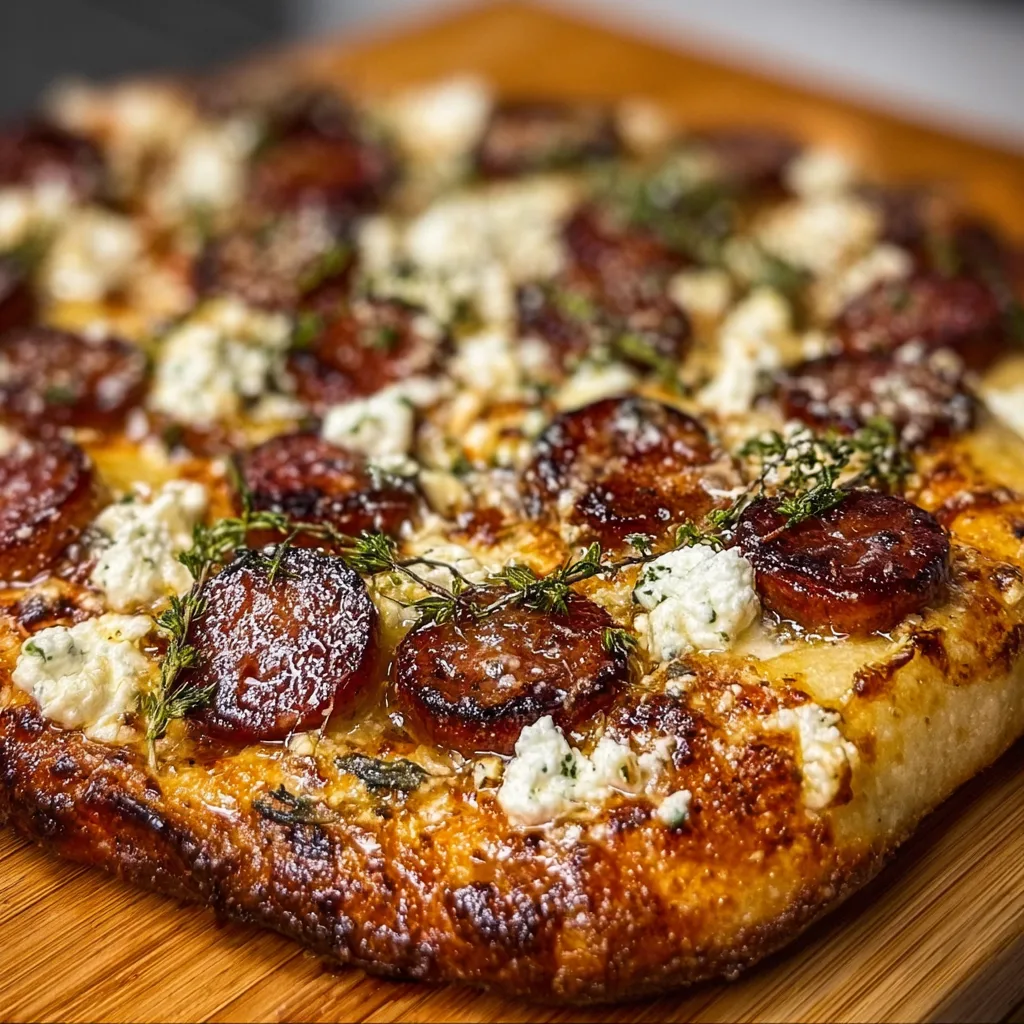 Hot Sausage Feta Honey Pizza Recipe | Spicy & Sweet Gourmet Pizza Idea