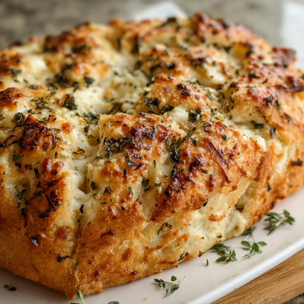 Authentic Italian Herbs and Cheese Bread Recipe | Delicious Homemade Bread