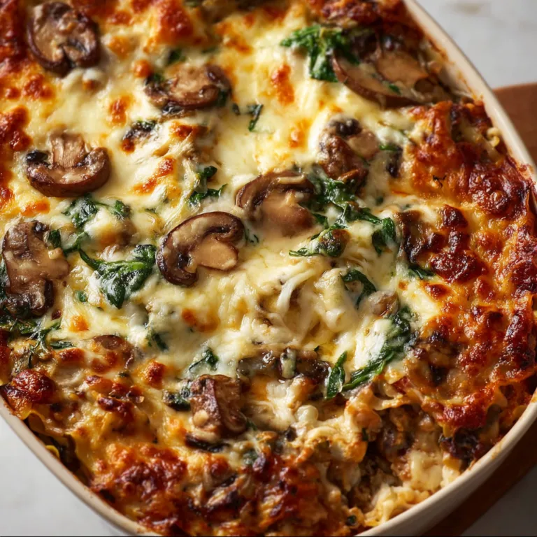 Delicious Mushroom and Spinach Lasagna Recipe | Easy & Healthy Meal Idea
