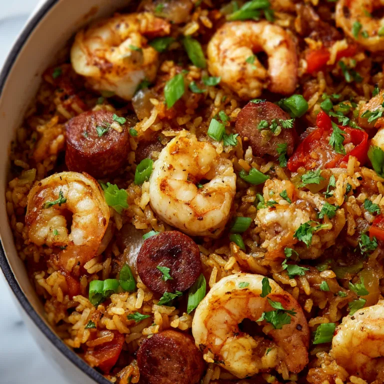 One Pot Shrimp and Sausage Jambalaya Recipe | Easy Cajun Dinner