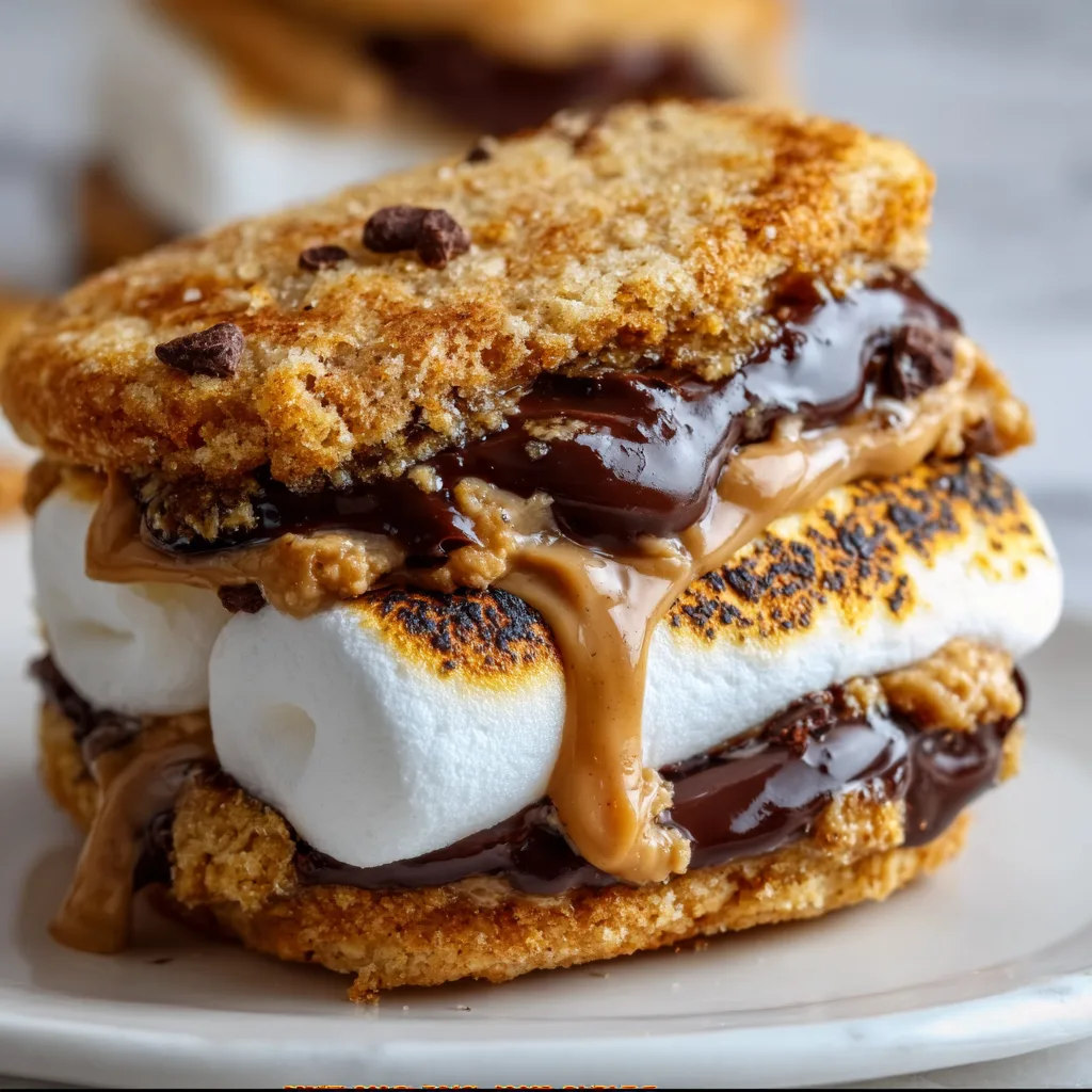 Delicious Peanut Butter Choc Chip S’mores with Brioche Recipe | Sweet & Gooey Treat