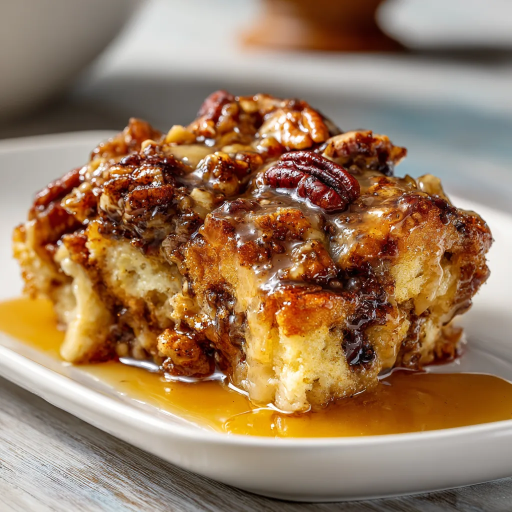 Decadent Pecan Bourbon Bread Pudding with Rich Sauce Recipe