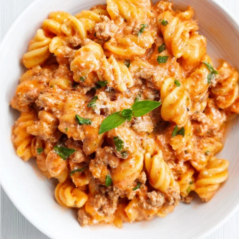 Delicious Pink Sauce Pasta with Ground Turkey Recipe | Easy & Creamy Meal