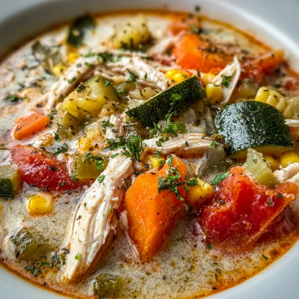 Hearty Ranch Chicken Veggie Soup Recipe – Easy & Delicious Meal