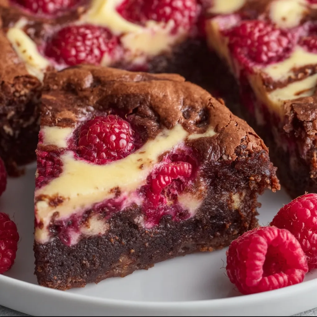 Decadent Raspberry Cheesecake Brownies Recipe | Easy & Delicious Dessert
