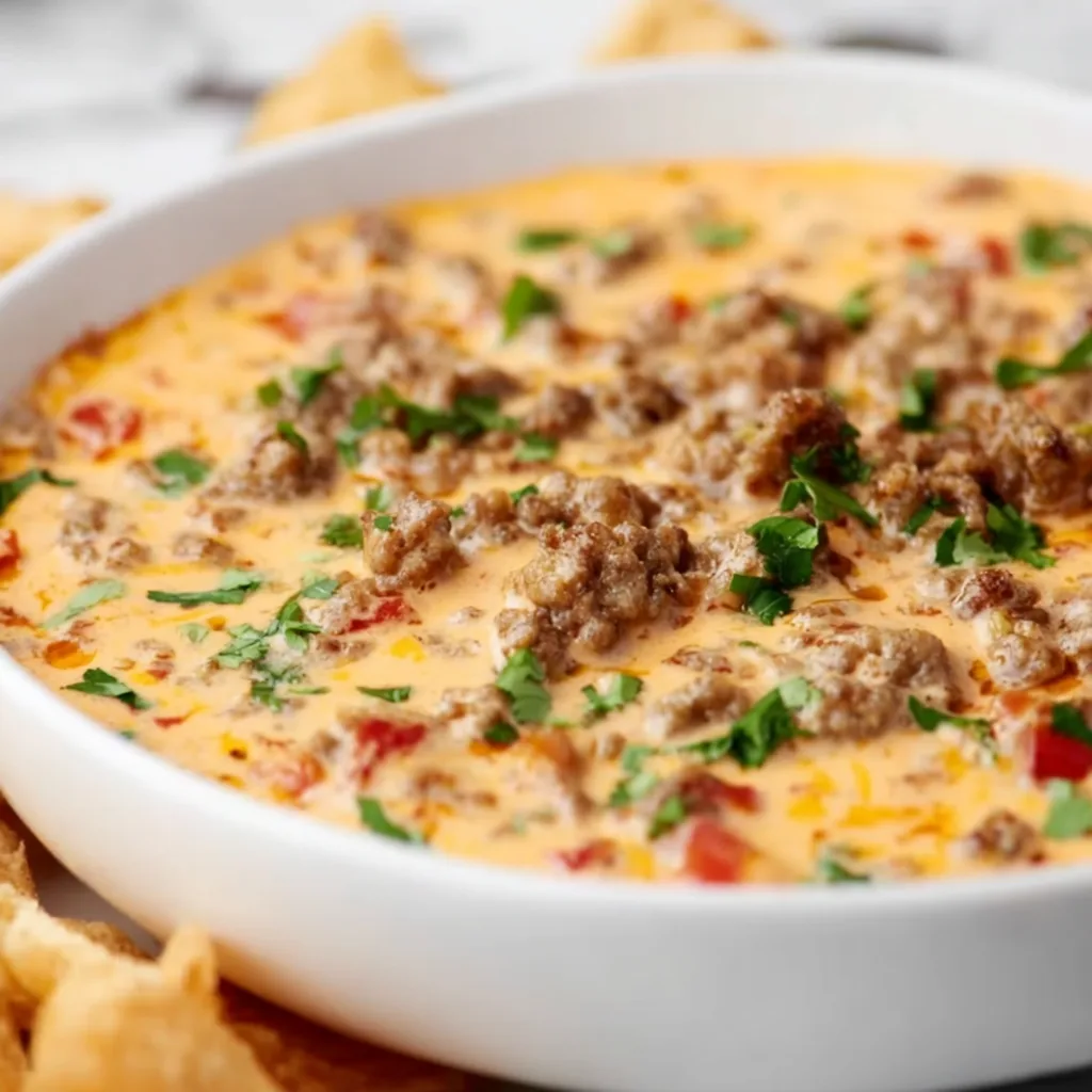 Rotel Sausage Dip Recipe for Game Day Parties | Easy & Delicious Party Dip