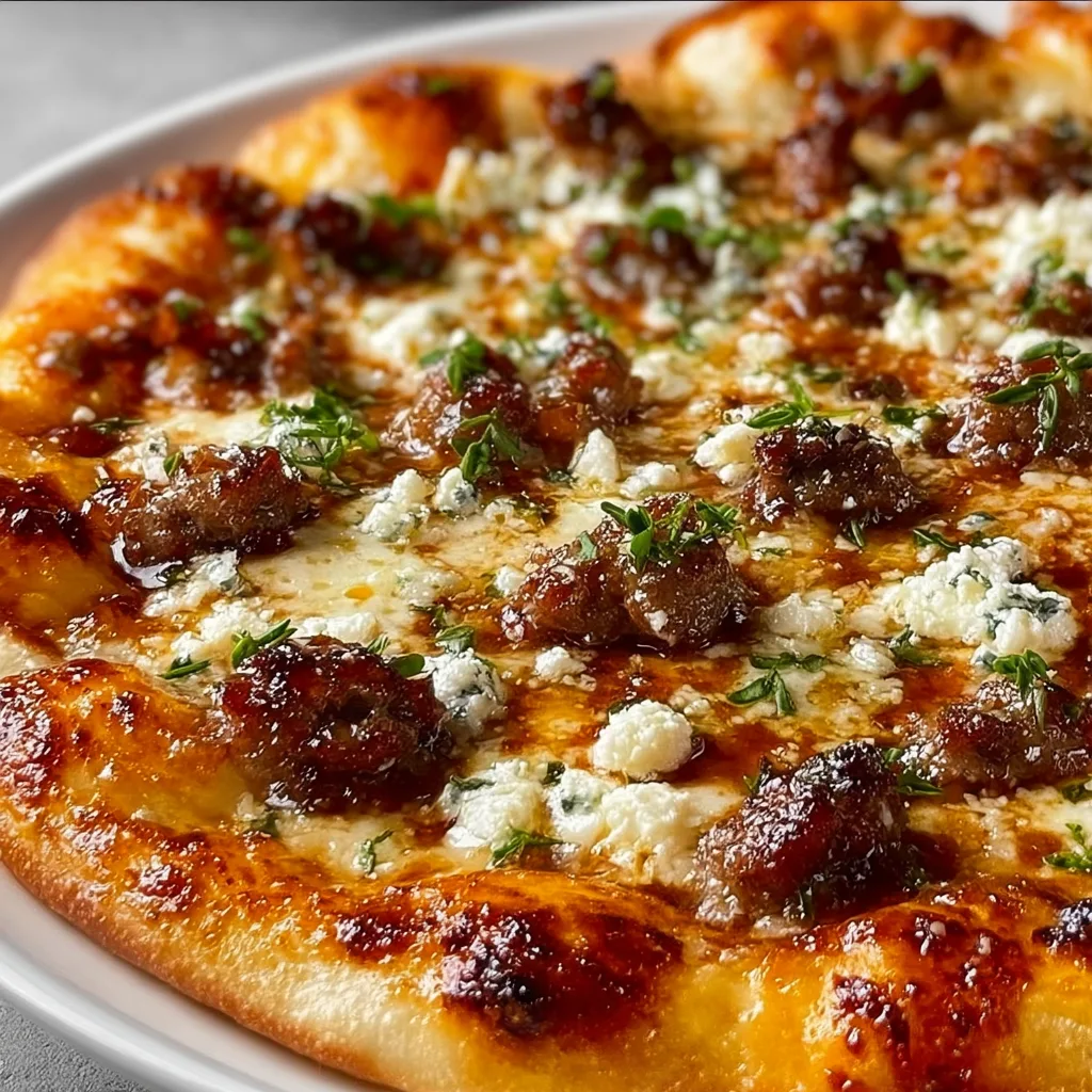 Spicy Sausage Ricotta Honey Pizza | Sweet & Savory Hot Pizza Recipe