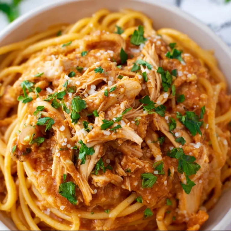 Easy Slow Cooker Chicken Spaghetti Recipe – Delicious & Creamy Meal