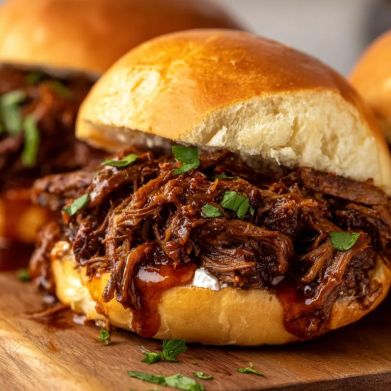 Easy Slow Cooker Shredded Beef Sandwiches Recipe | Tender & Delicious Meals