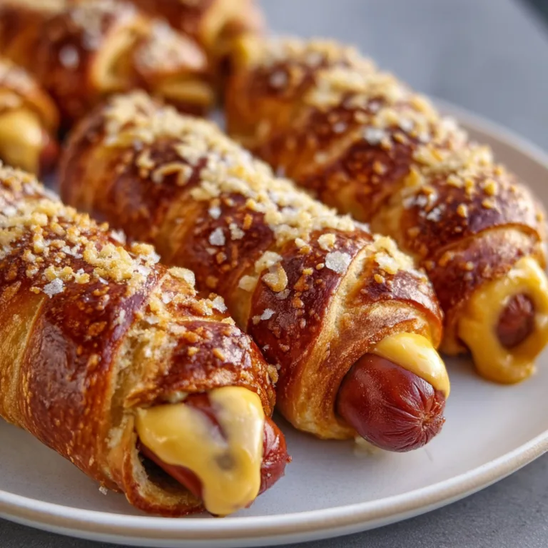 Soft Baked Cheesy Pretzel Dogs Recipe | Easy & Delicious Snack Idea
