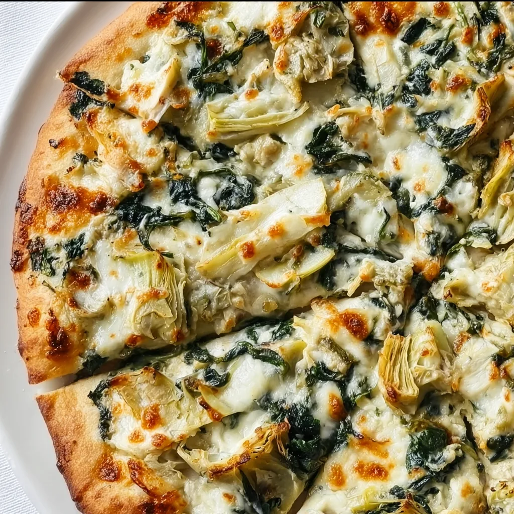 Delicious Spinach Artichoke Pizza Recipe | Easy & Creamy Spinach Artichoke Pizza