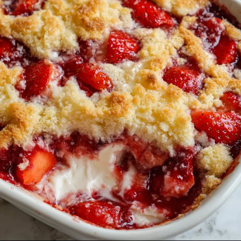 Delicious Strawberry Dump Cake Recipe – Easy & Quick Dessert Idea