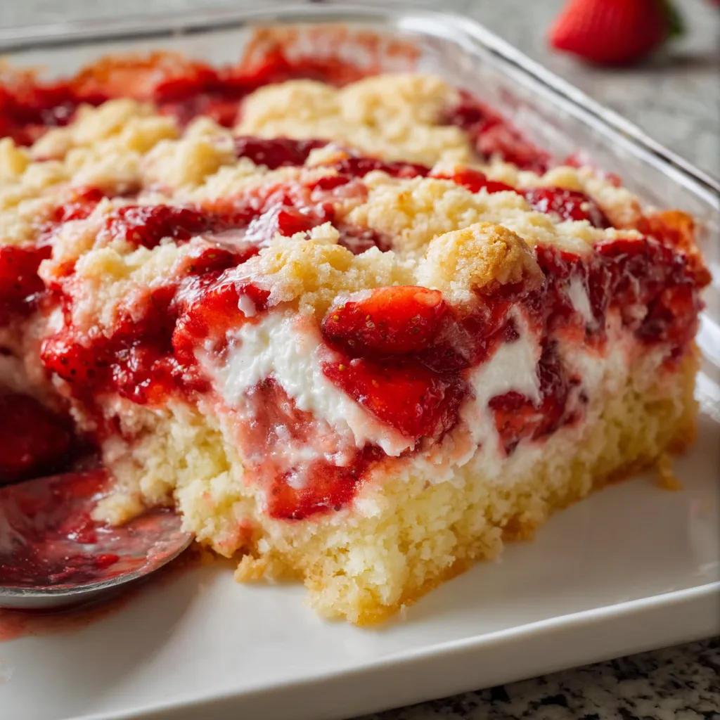 Delicious Strawberry Dump Cake Recipe – Easy & Quick Dessert Idea