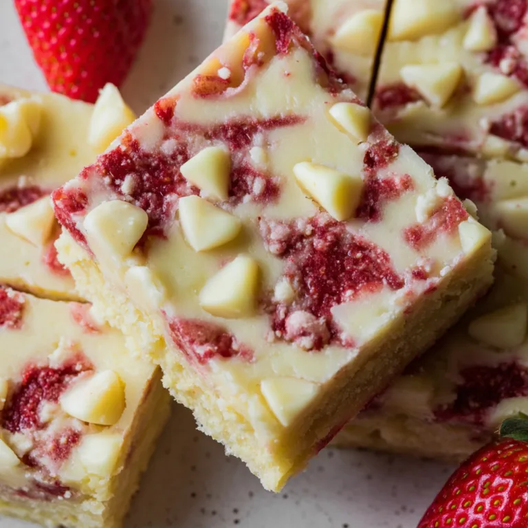 Delicious Strawberry White Chocolate Bars Recipe | Easy & Creamy Treats