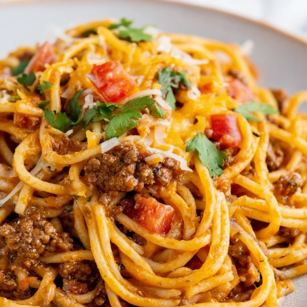 Easy Taco Spaghetti Recipe | Quick & Delicious Tex-Mex Pasta Dish