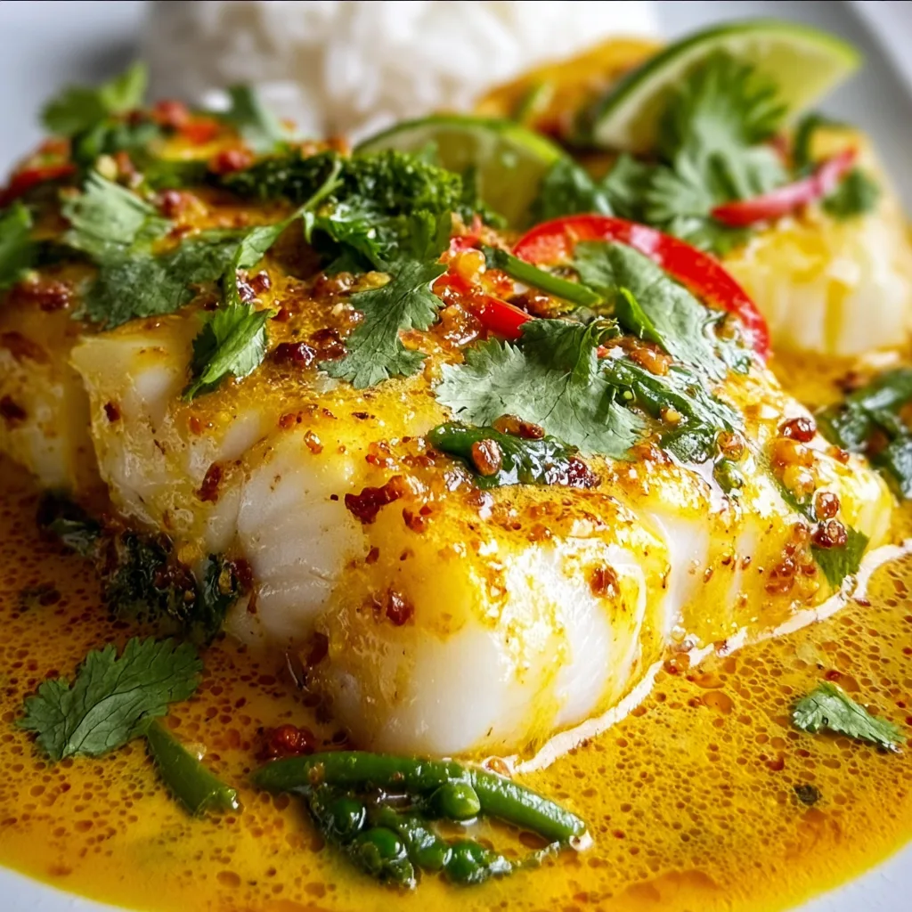 Delicious Tasty Coconut Curry Baked Cod Recipe | Quick & Easy Seafood Dinner