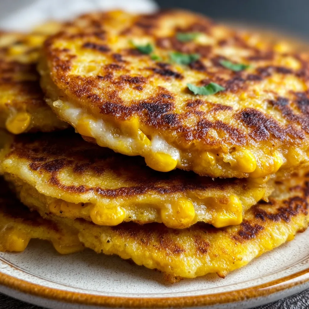 Authentic Venezuelan Sweet Corn Cachapas with Melty Cheese Recipe | Traditional & Delicious